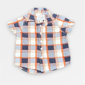 Boys Plaid Short Sleeve Dress  Shirt - 2 Toddler